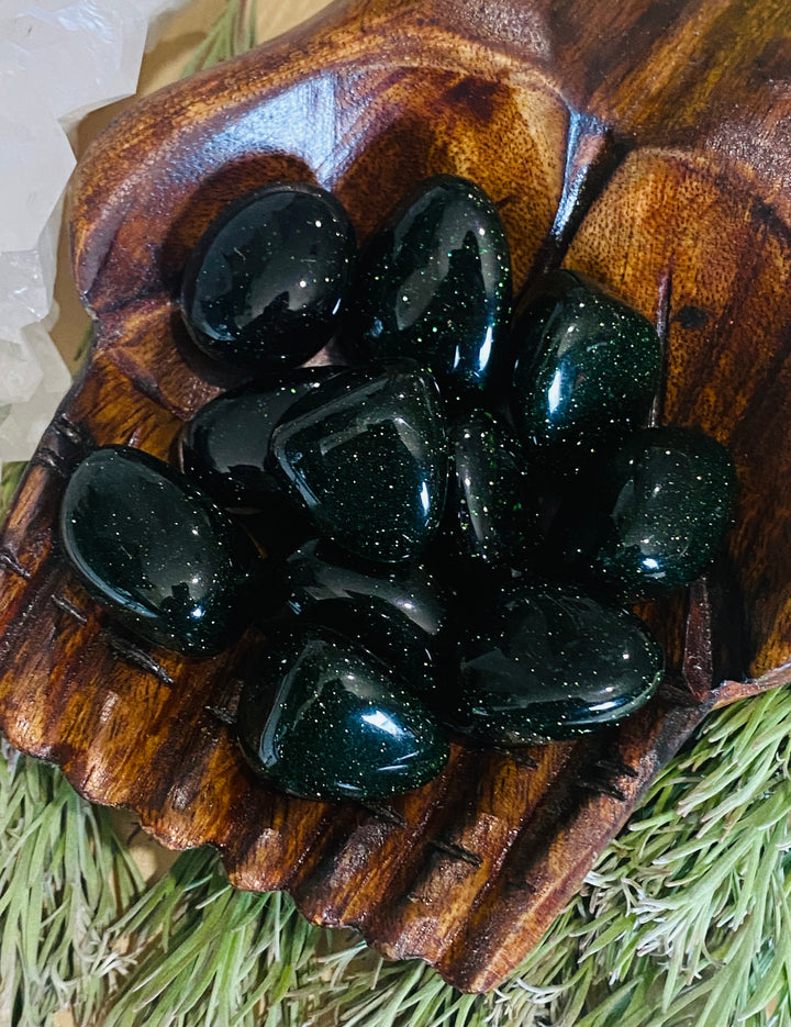 TUMBLE STONES || GREEN GOLDSTONE
