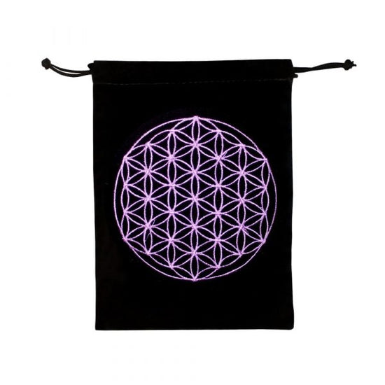VELVET ORACLE/TAROT BAGS || FLOWER OF LIFE