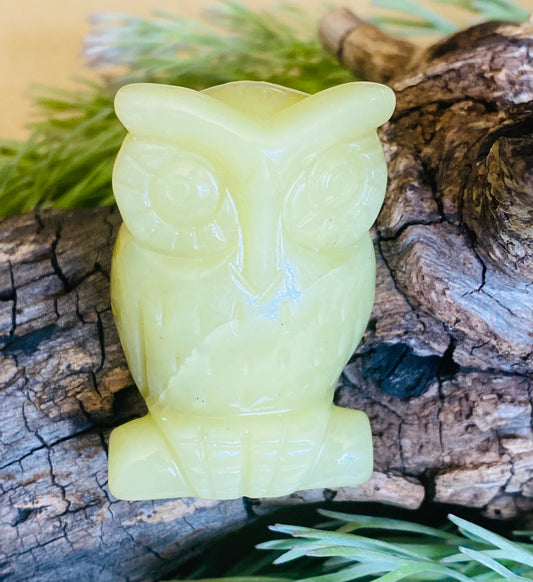 CARVINGS || SERPENTINE OWL